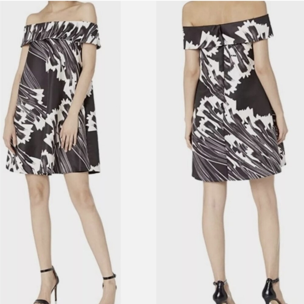 Halston Heritage Strapless Black and White Dress - Picture 2 of 3